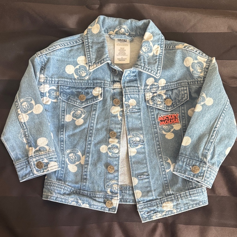 Disney Mickey Mouse Blue Jean Jacket for Kids